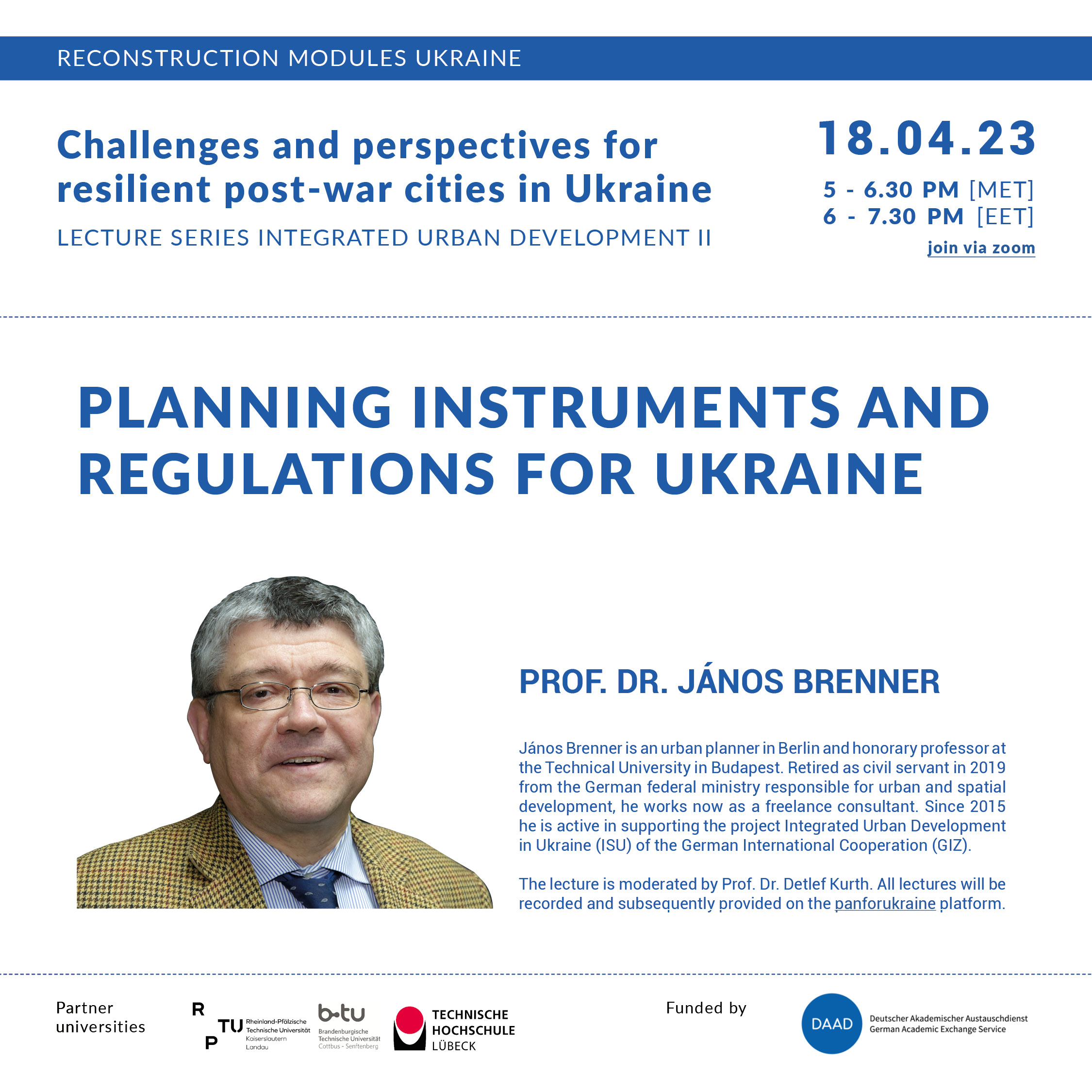You are currently viewing Online Lecture | April 18 | Planning instruments and regulations for Ukraine