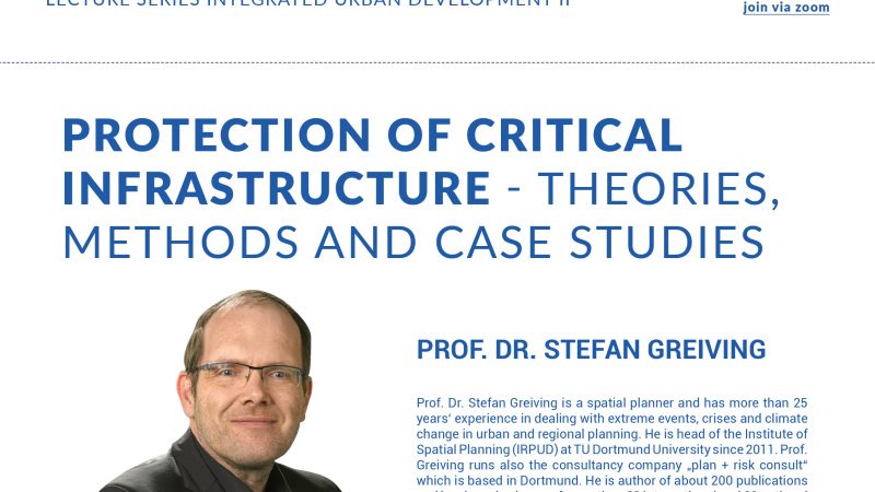 Online Lecture | May 2 | Protection of critical infrastructure – theories, methods and case studies