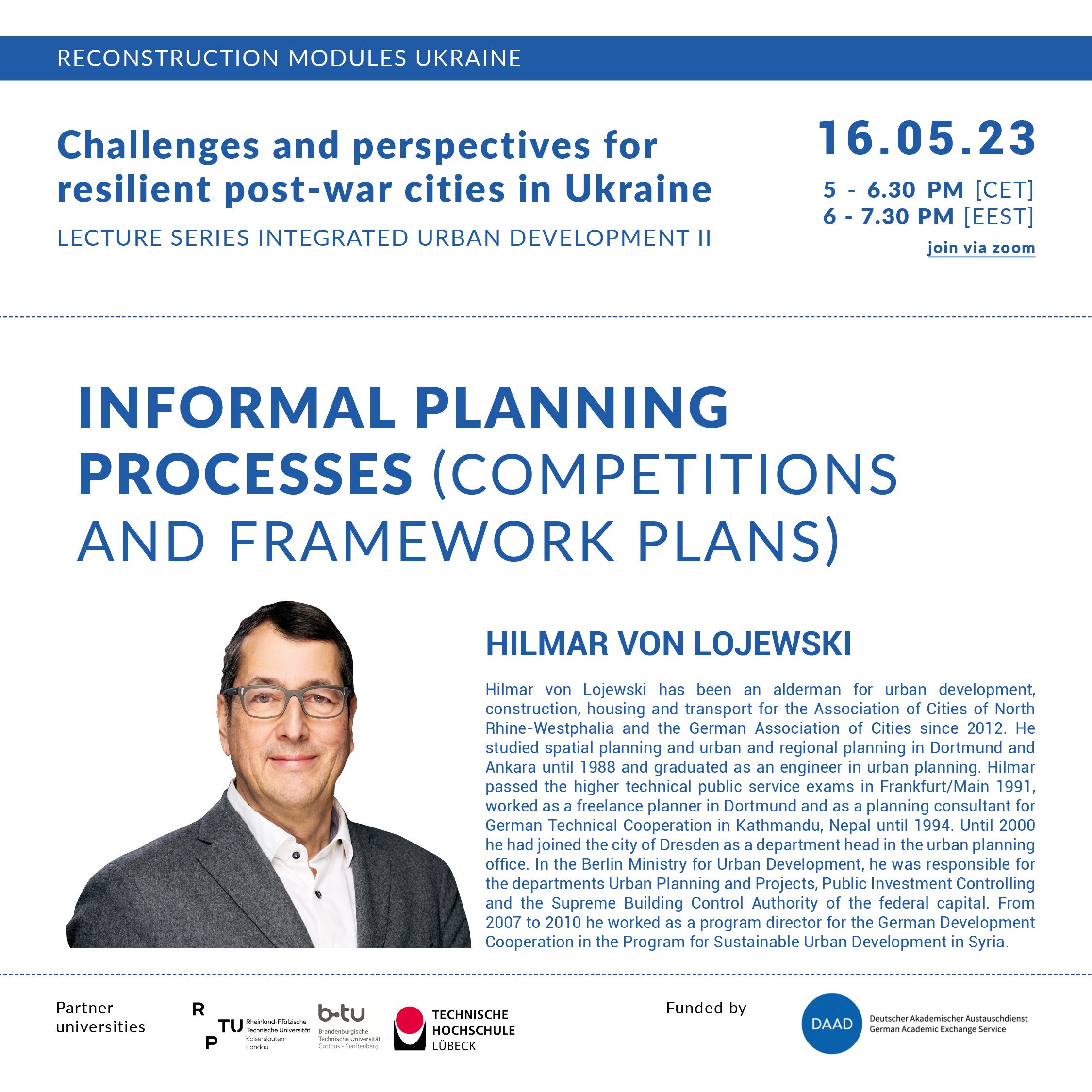 Read more about the article Online Lecture | May 16 | Informal planning processes